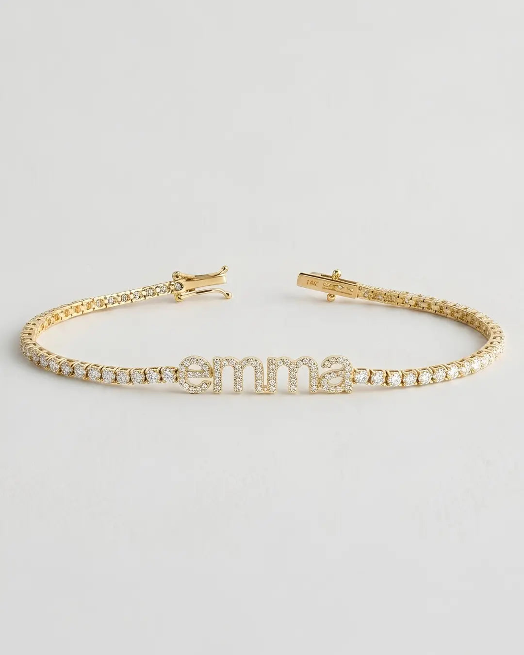 Pavé Name Tennis Bracelet