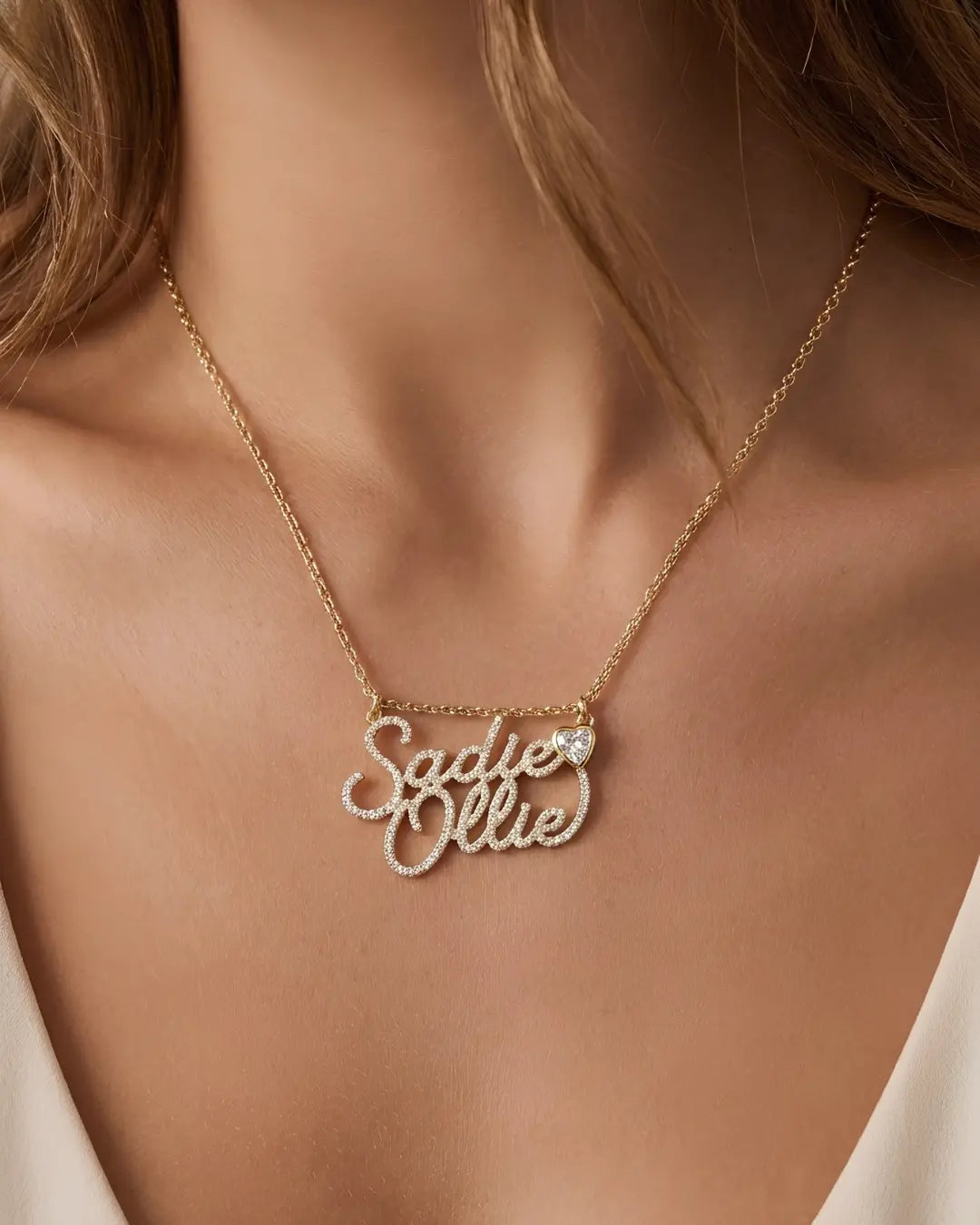 Sweetheart Script Necklace