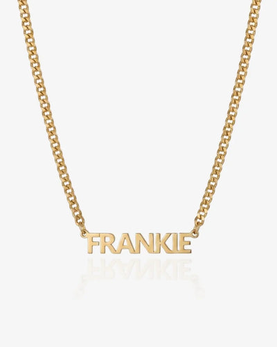 Personalized Name Necklace with Curb-Style Chain