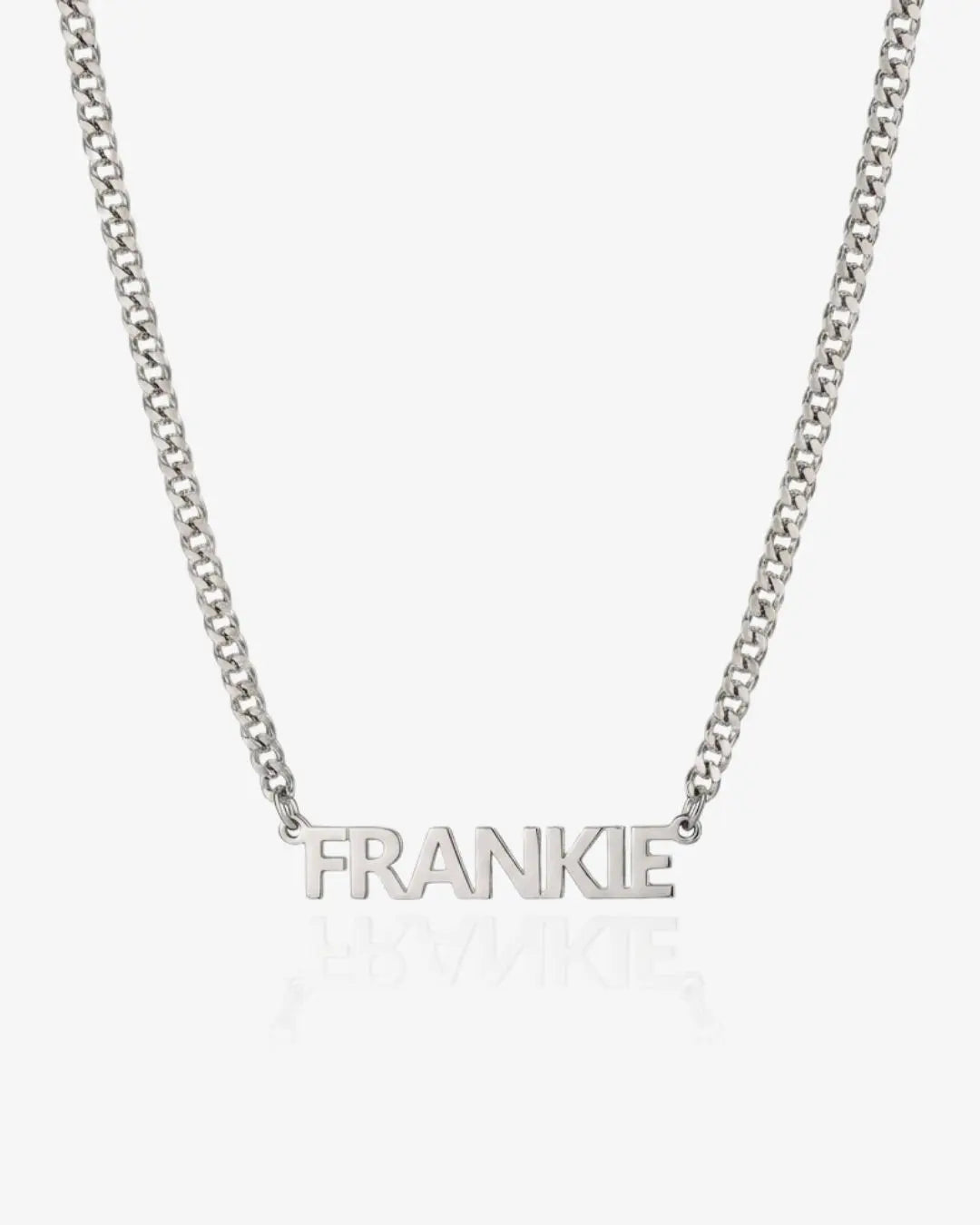 Personalized Name Necklace with Curb-Style Chain