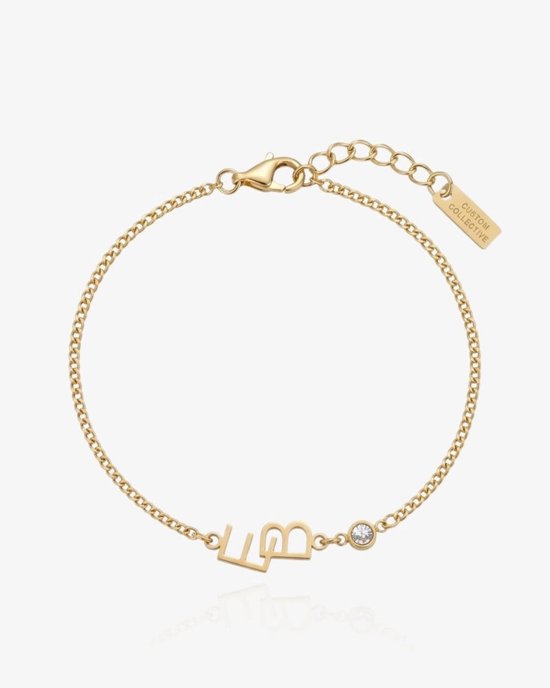 Connected Initials Bracelet - CG4184S,CG4185S,CG4186S,CG4187S,CG4188S,CG4189S