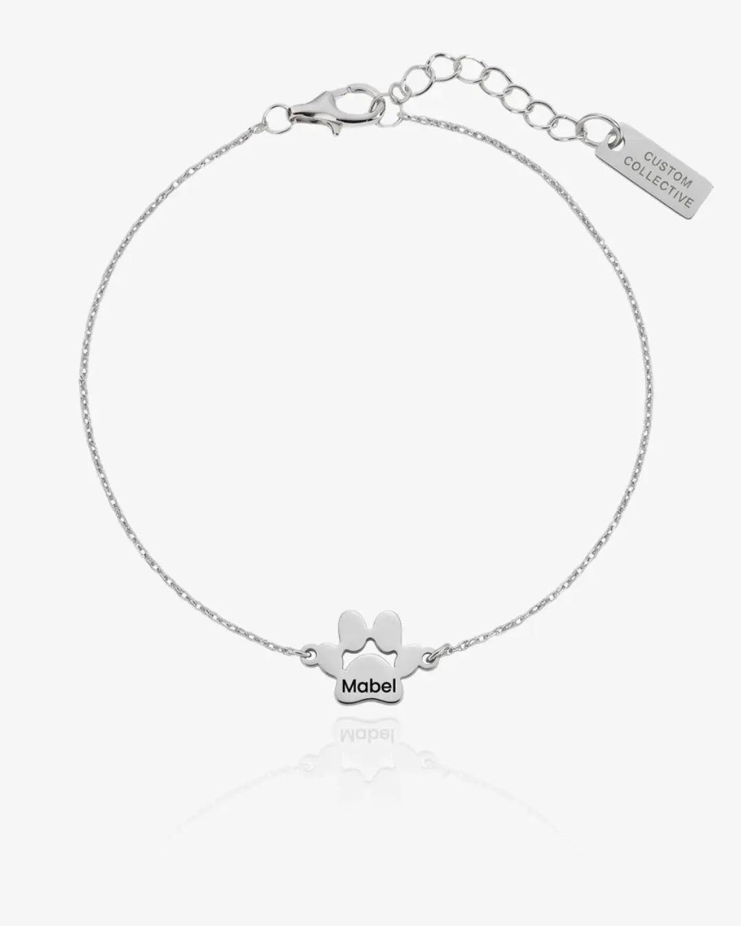 Paw Print Name Bracelet
