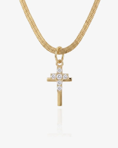 Golden Duo Cross Necklace