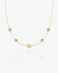 Birthstone Keepsake Initial Necklace