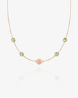 Birthstone Keepsake Initial Necklace