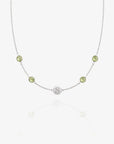Birthstone Keepsake Initial Necklace
