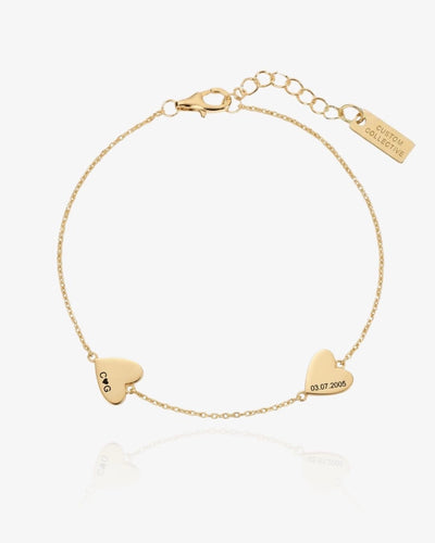 Engraved Heart Bracelet - CG3922S,CG3923S,CG3924S,CG3925S,CG3926S,CG3927S,CG3928S,CG3929S,CG3930S,CG3931S,CG3932S,CG3933S
