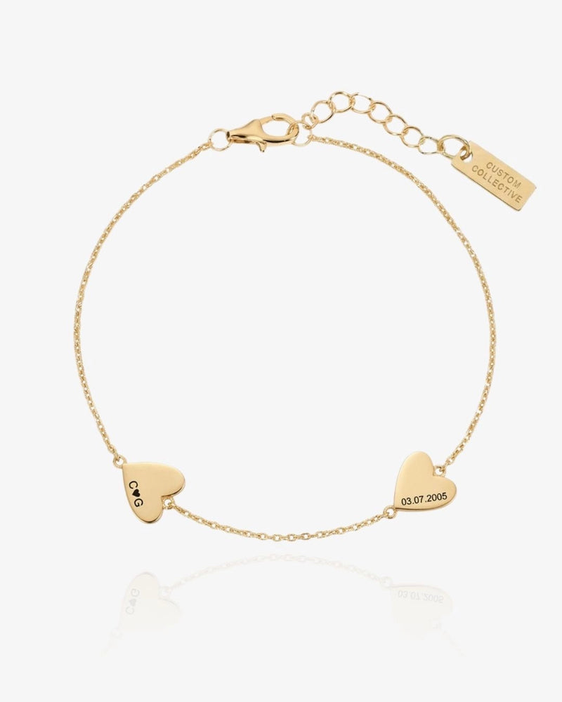 Engraved Heart Bracelet - CG3922S,CG3923S,CG3924S,CG3925S,CG3926S,CG3927S,CG3928S,CG3929S,CG3930S,CG3931S,CG3932S,CG3933S