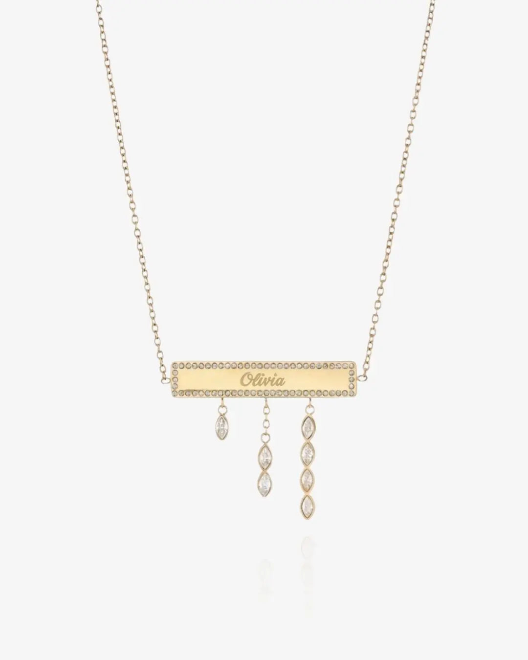 Nameplate Drop Necklace