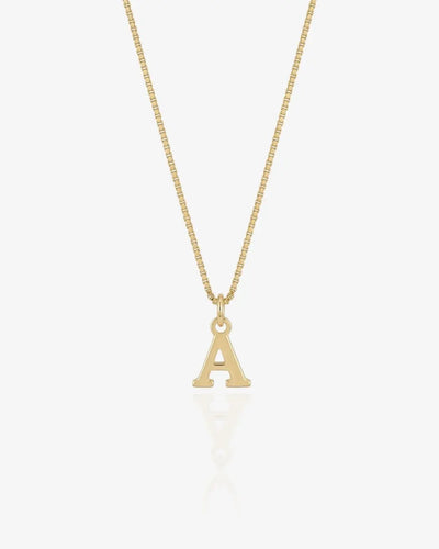 Initial Box Necklace