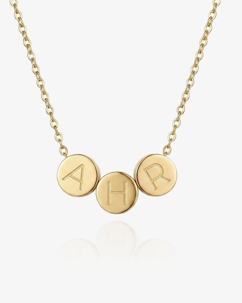 Tiny Circle Initial Necklace - CG2897S,CG2898S,CG2899S,CG2900S,CG2901S,CG2902S,CG2903S,CG2904S,CG2905S,CG2906S,CG2907S,CG2908S,CG2909S,CG2910S,CG2911S
