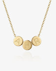 Tiny Circle Initial Necklace
