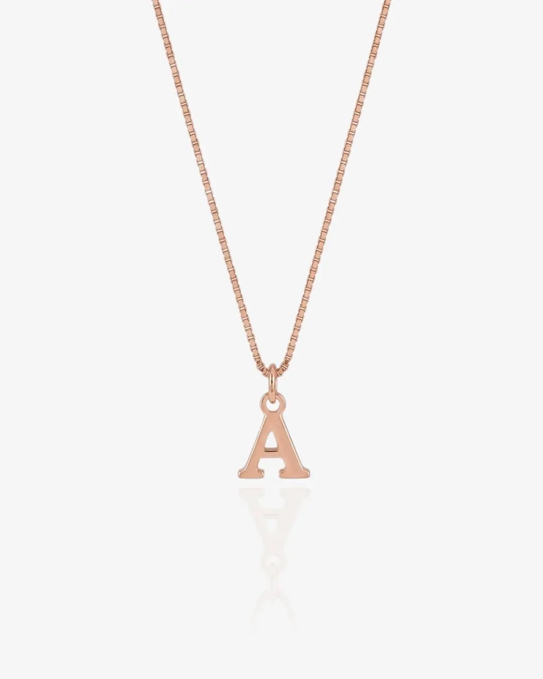 Initial Box Necklace