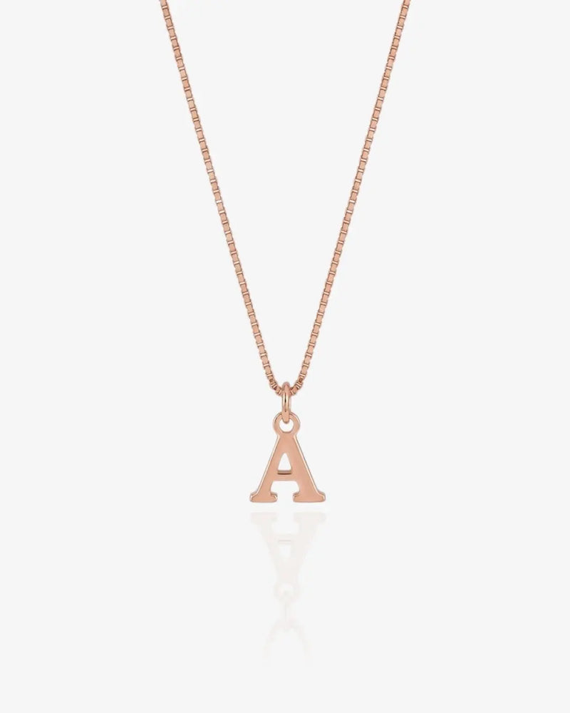 Initial Box Necklace