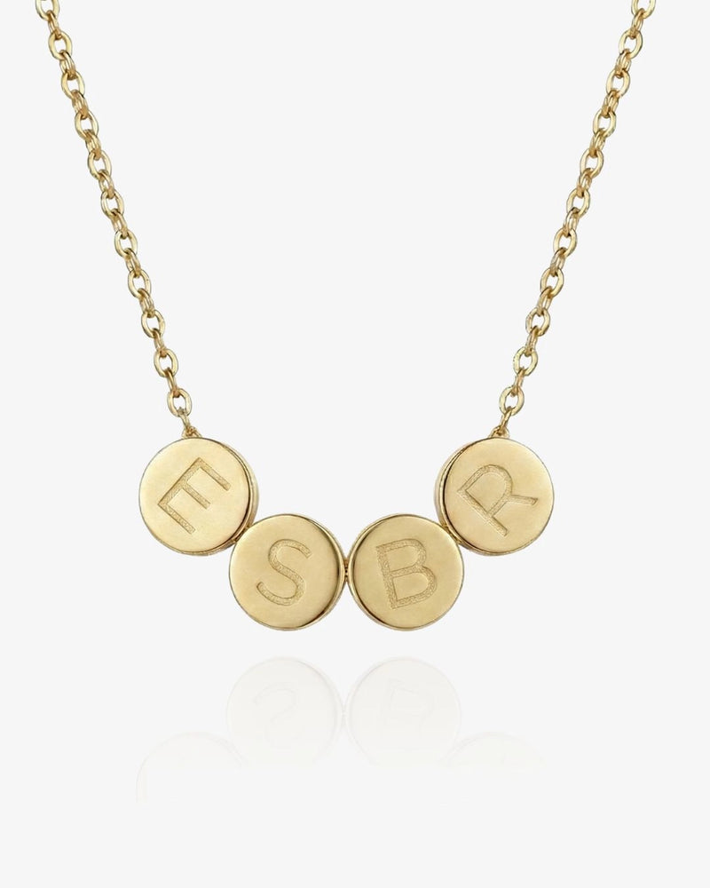 Tiny Circle Initial Necklace - CG2897S,CG2898S,CG2899S,CG2900S,CG2901S,CG2902S,CG2903S,CG2904S,CG2905S,CG2906S,CG2907S,CG2908S,CG2909S,CG2910S,CG2911S
