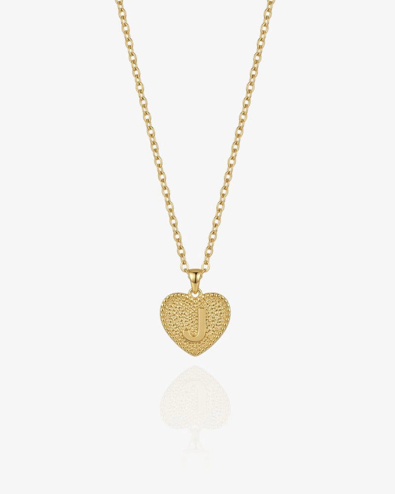 Custom Heart Necklace with Engraved initial - CG2252S