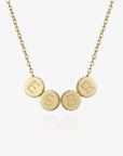 Tiny Circle Initial Necklace