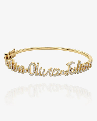 Signature Script Bangle