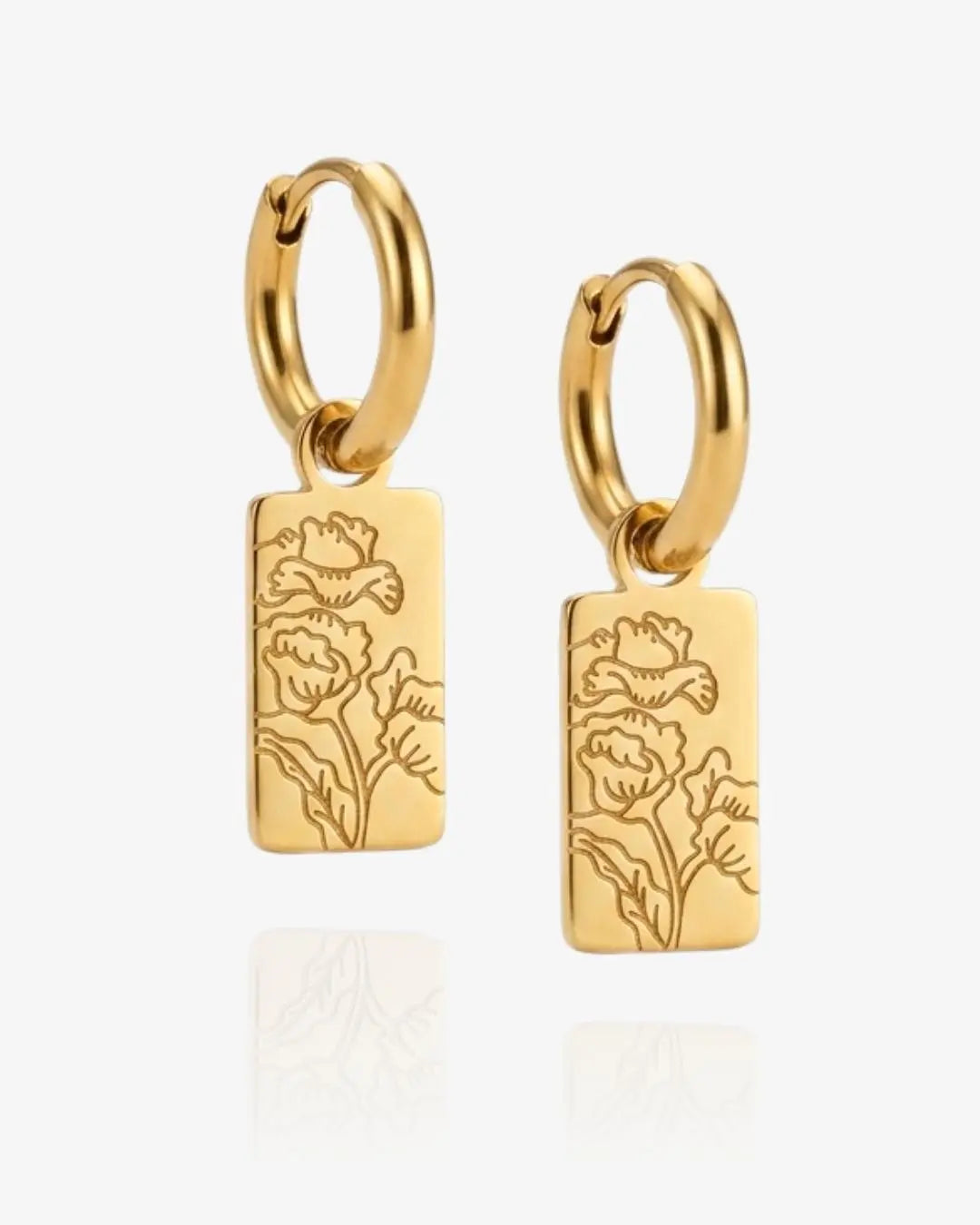 Birth Flower Tag Huggies
