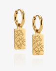 Birth Flower Tag Huggies