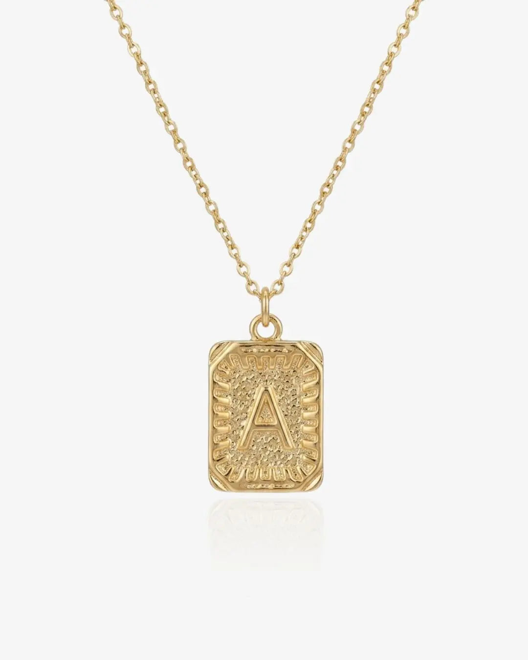 Signet Initial Necklace