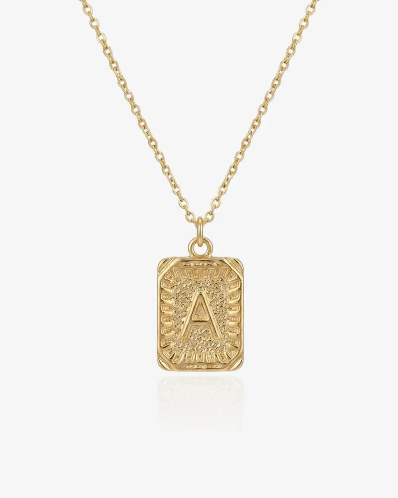 Signet Initial Necklace
