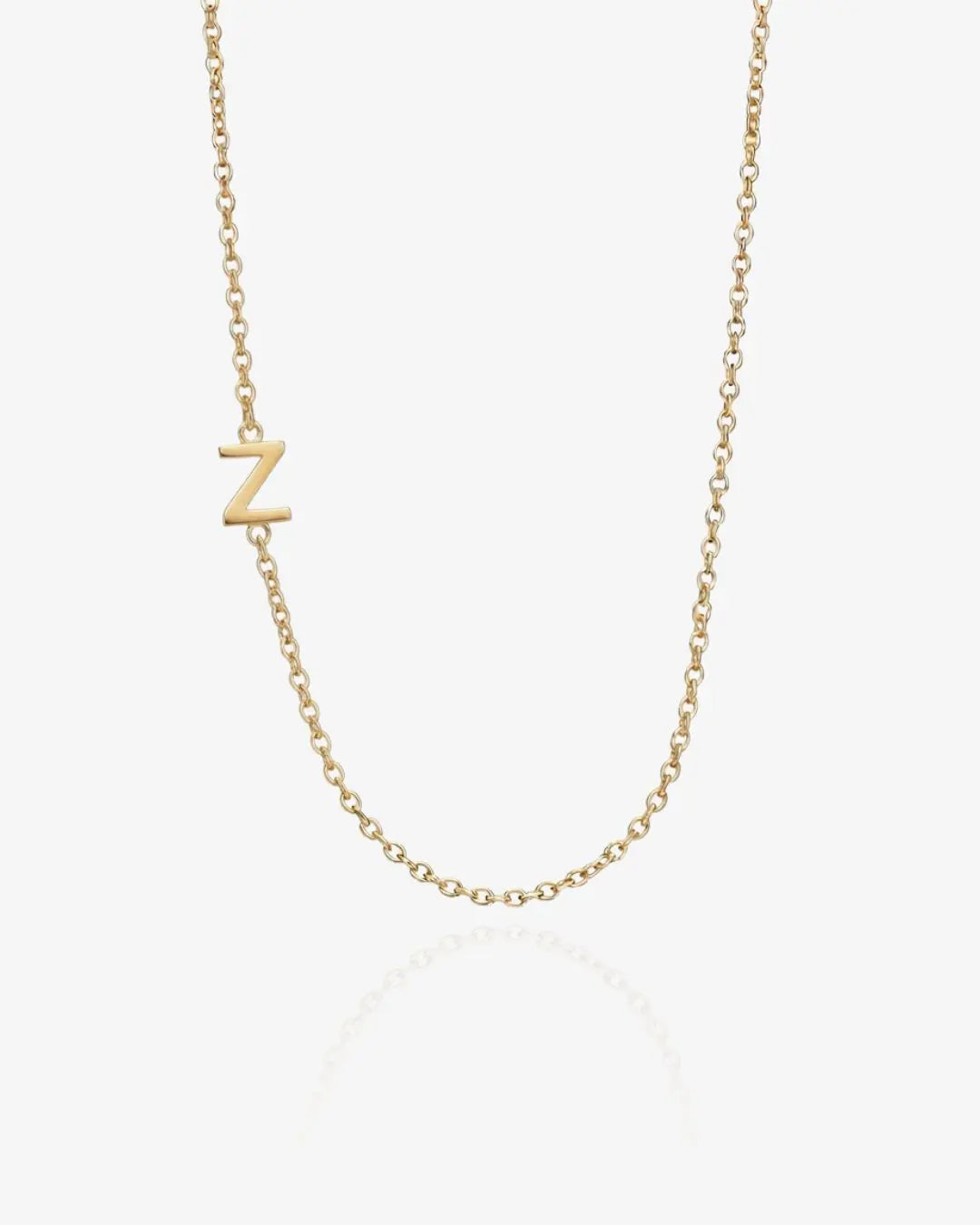 Personalized Single Sideway Initial Necklace