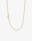 Personalized Single Sideway Initial Necklace
