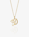 Dainty Initial Script Necklace