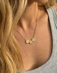 Tiny Circle Initial Necklace