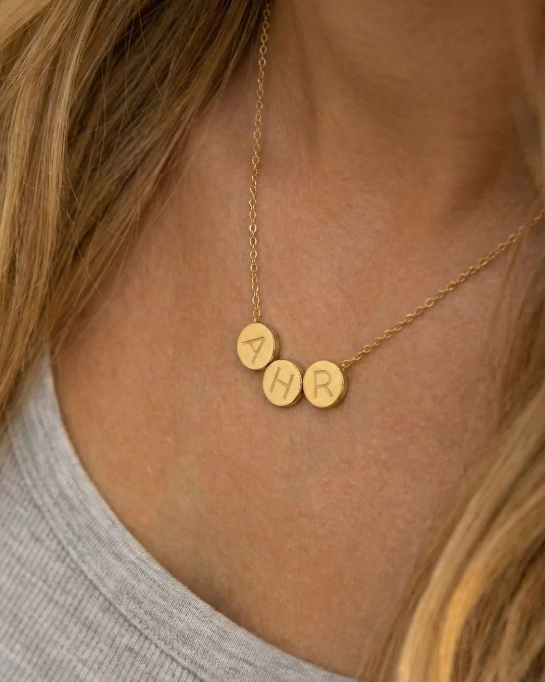Tiny Circle Initial Necklace - CG2897S,CG2898S,CG2899S,CG2900S,CG2901S,CG2902S,CG2903S,CG2904S,CG2905S,CG2906S,CG2907S,CG2908S,CG2909S,CG2910S,CG2911S