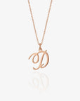 Dainty Initial Script Necklace