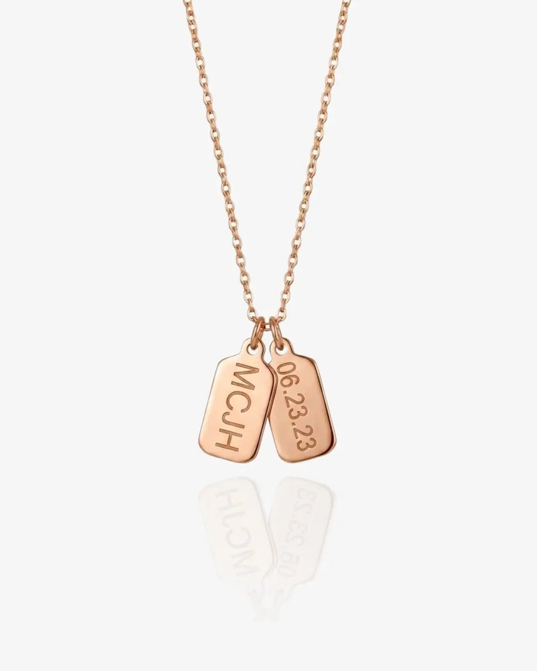 Dainty Dog Tag Necklace