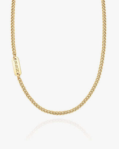 Men's Initial Chain Necklace