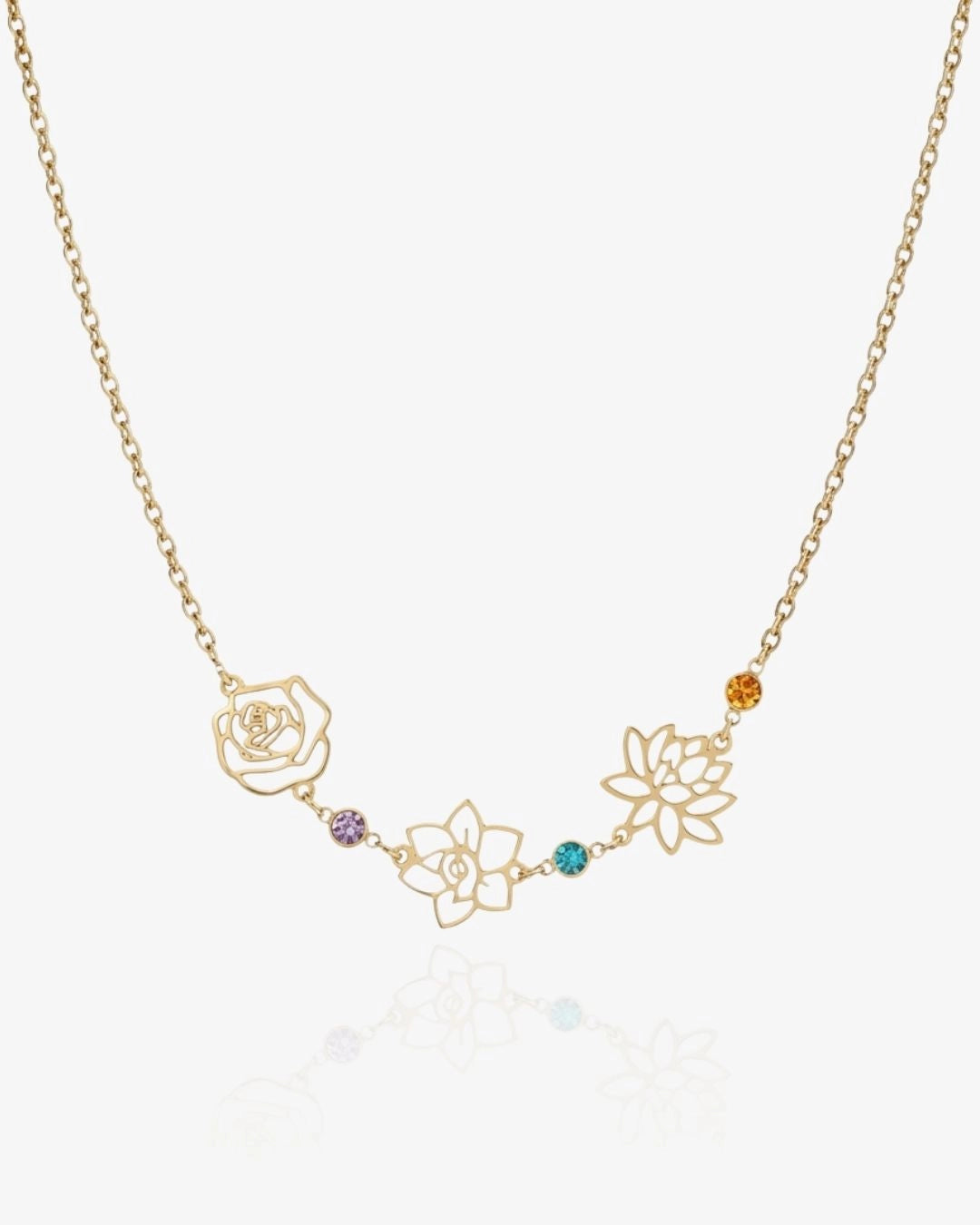 Garden Bloom Birthstone Necklace