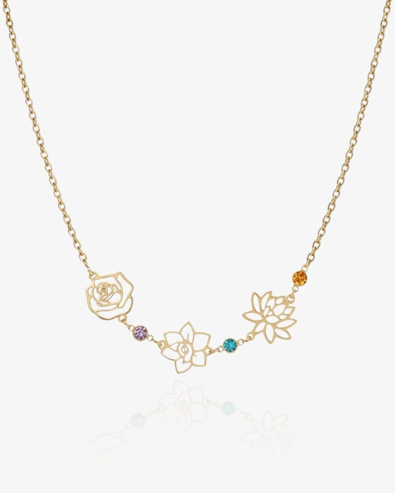 Garden Bloom Birthstone Necklace