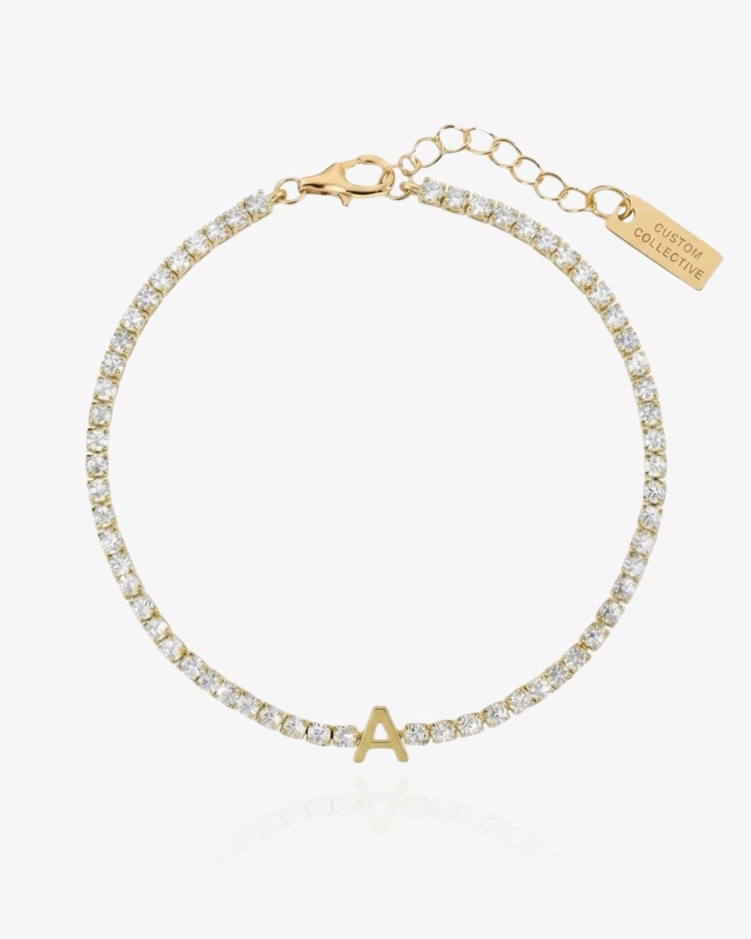 Initial Tennis Bracelet