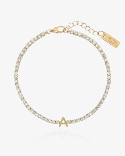 Initial Tennis Bracelet