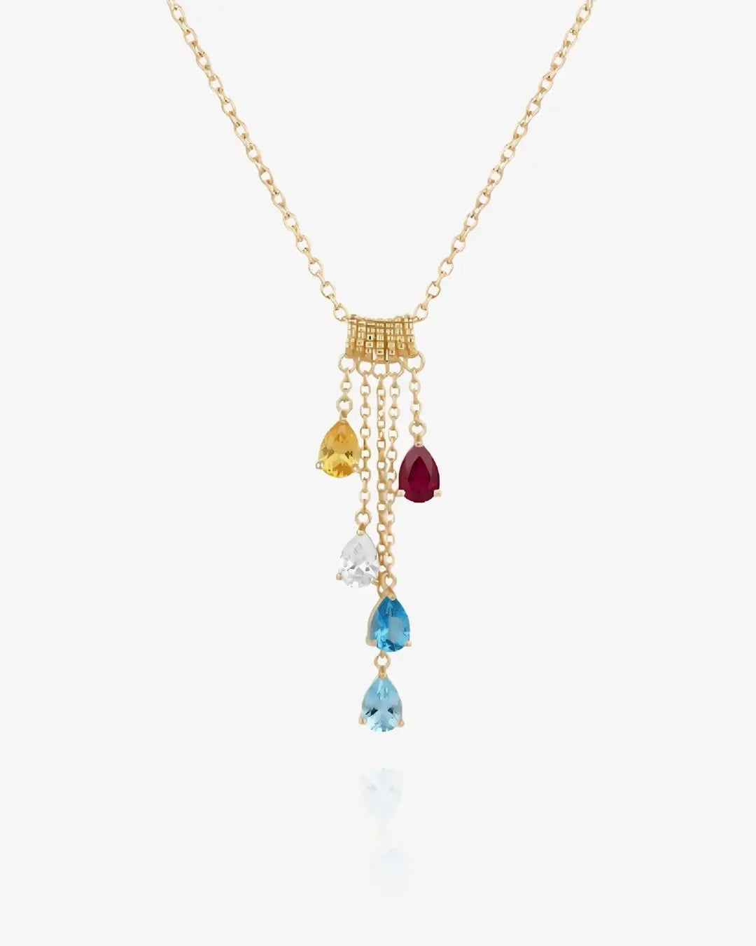 Cascading Birthstone Necklace