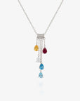 Cascading Birthstone Necklace