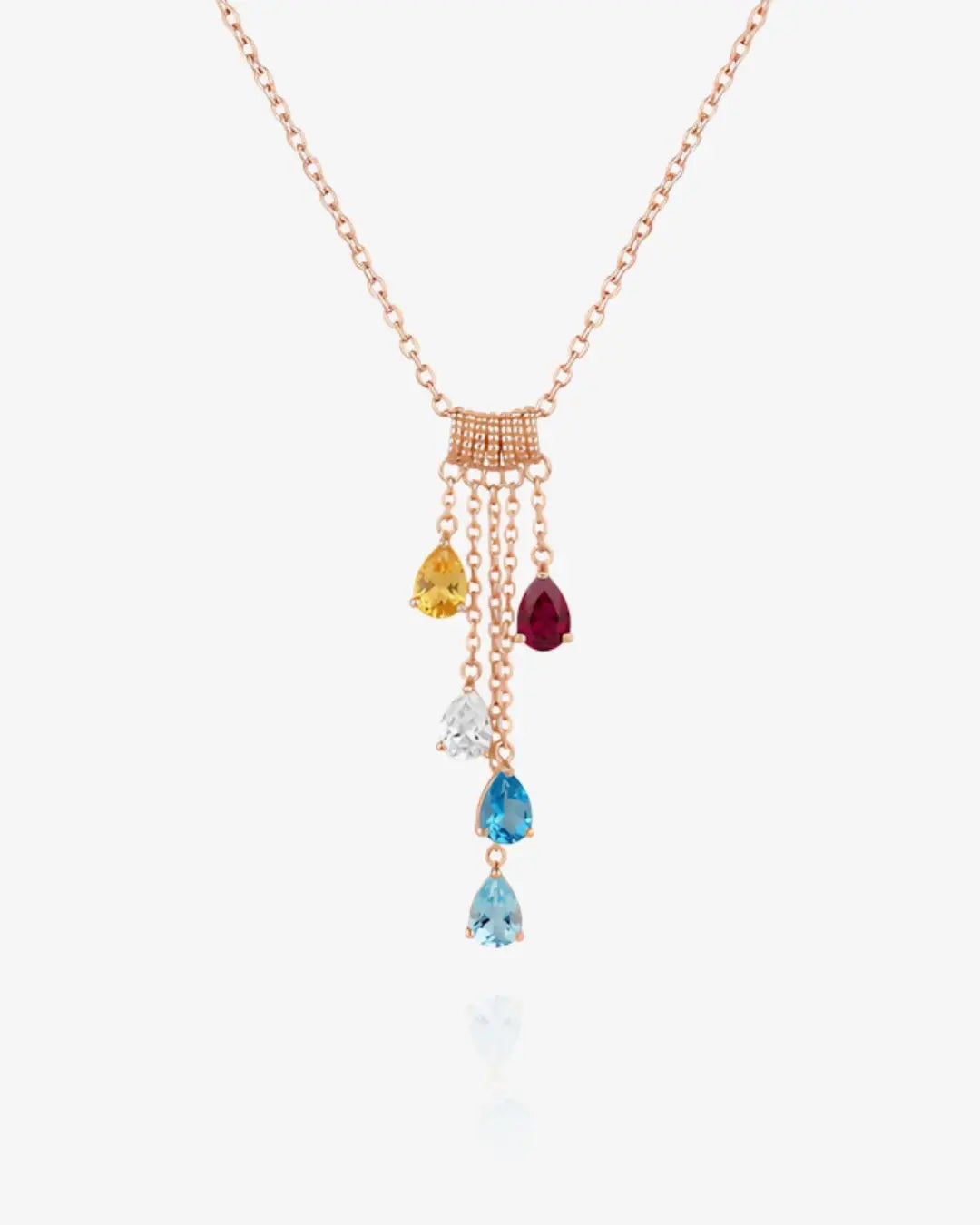 Cascading Birthstone Necklace