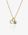 Diamond Initial Birthstone Necklace - CG2937S,CG2938S