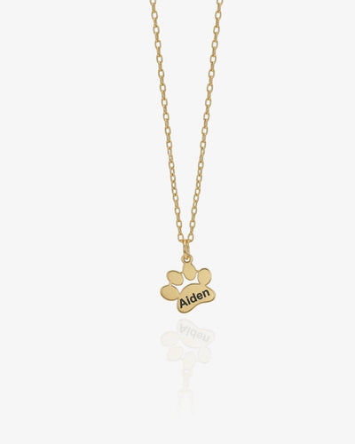 Personalized Paw Print Name Necklace - CG3117S,CG3118S,CG3119S,CG3120S,CG3121S,CG3122S,CG3123S,CG3124S,CG3125S,CG3126S,CG3127S,CG3128S