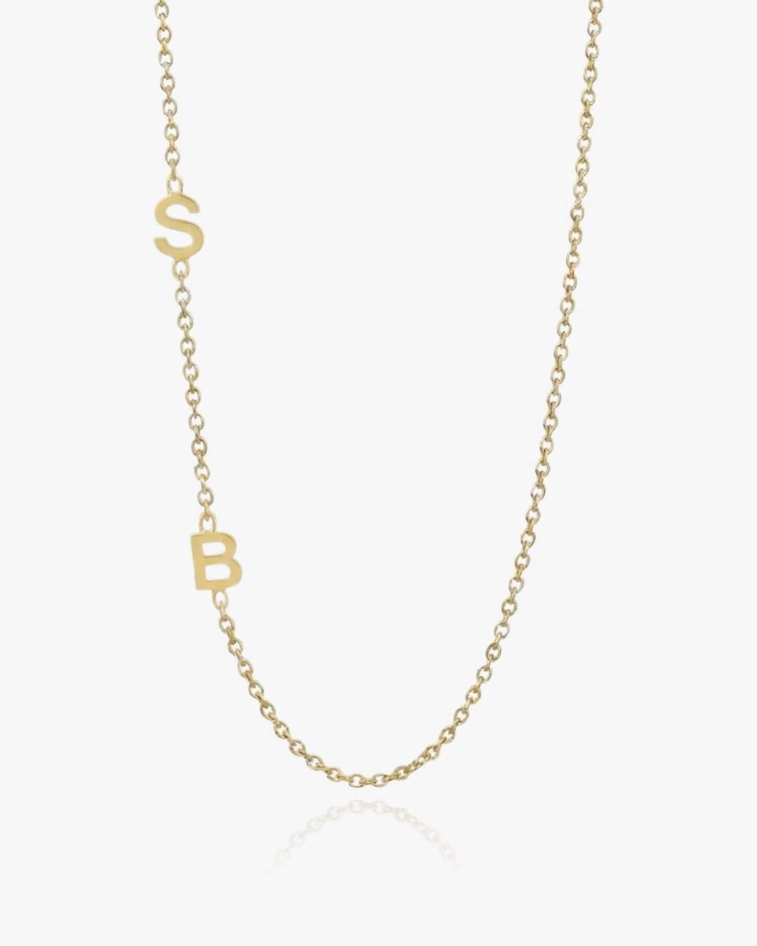 Personalized Sideway Initial Necklace