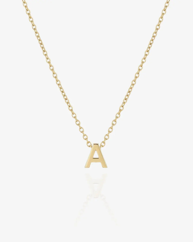 Minimalist Single Letter Necklace