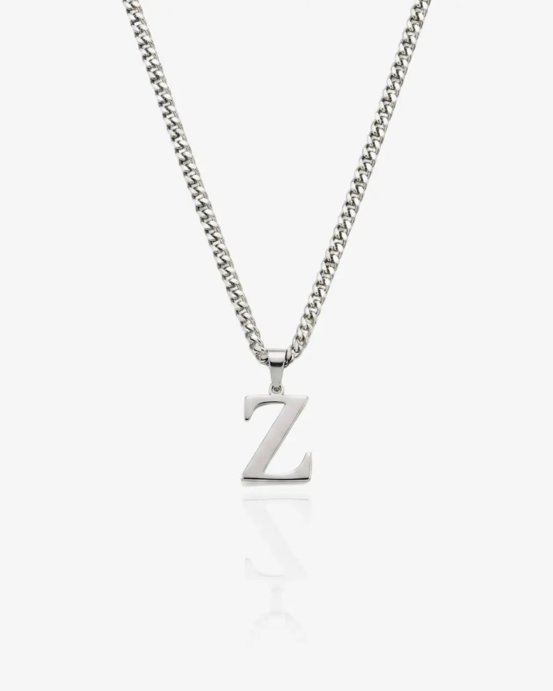 Mens Cuban Initial Necklace
