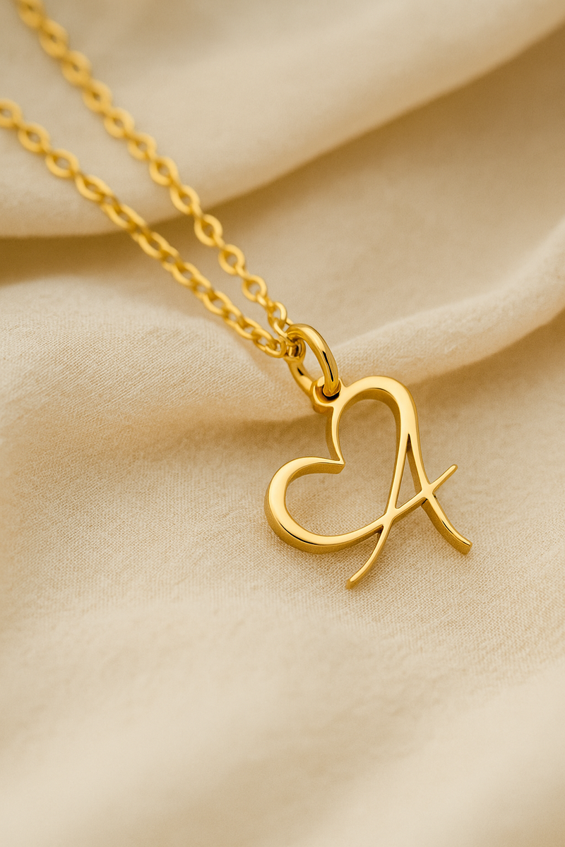 Love Initial Necklace - CG3813S,CG3814S,CG3815S
