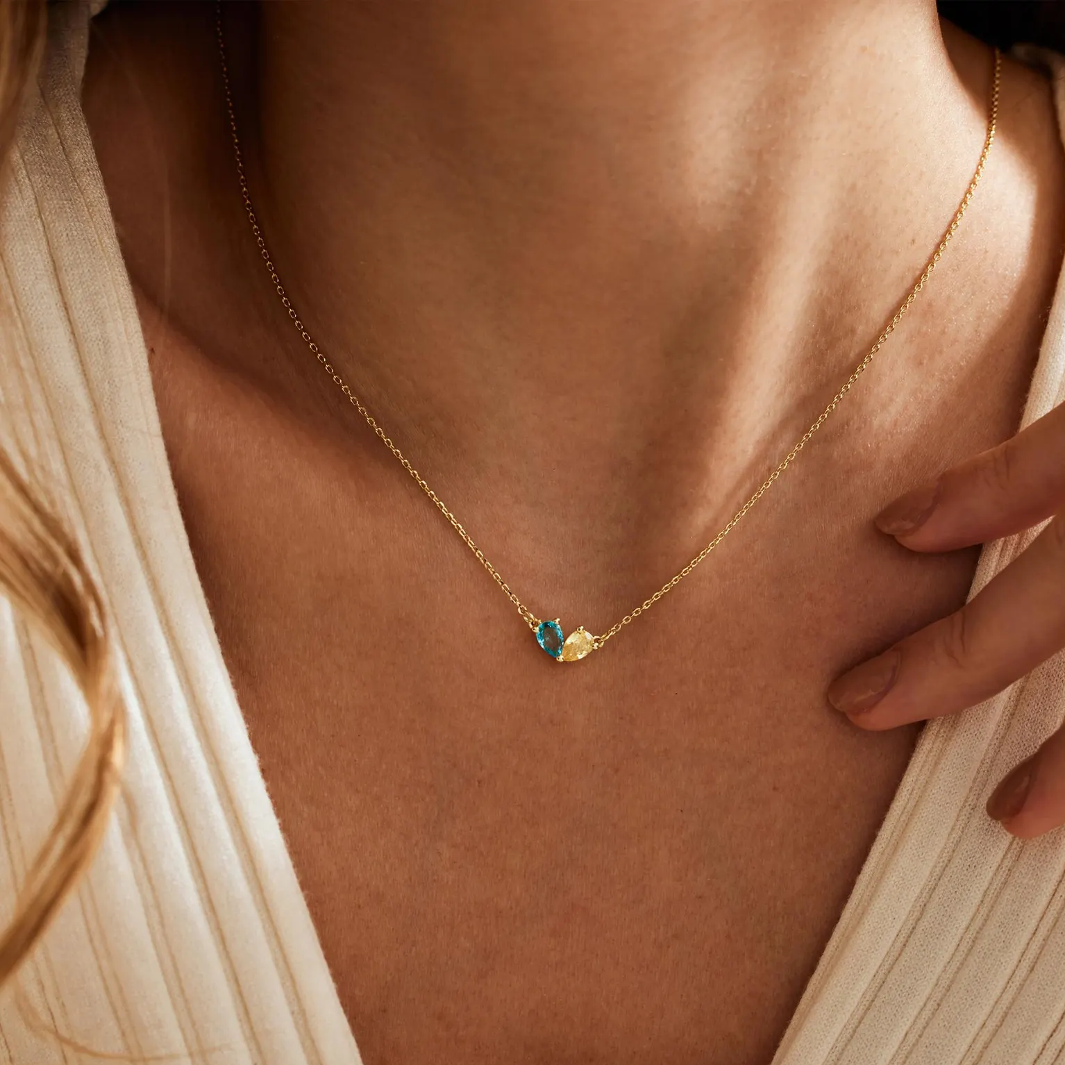 Birthstone Heart Necklace