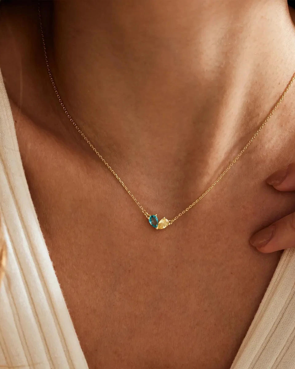 Birthstone Heart Necklace