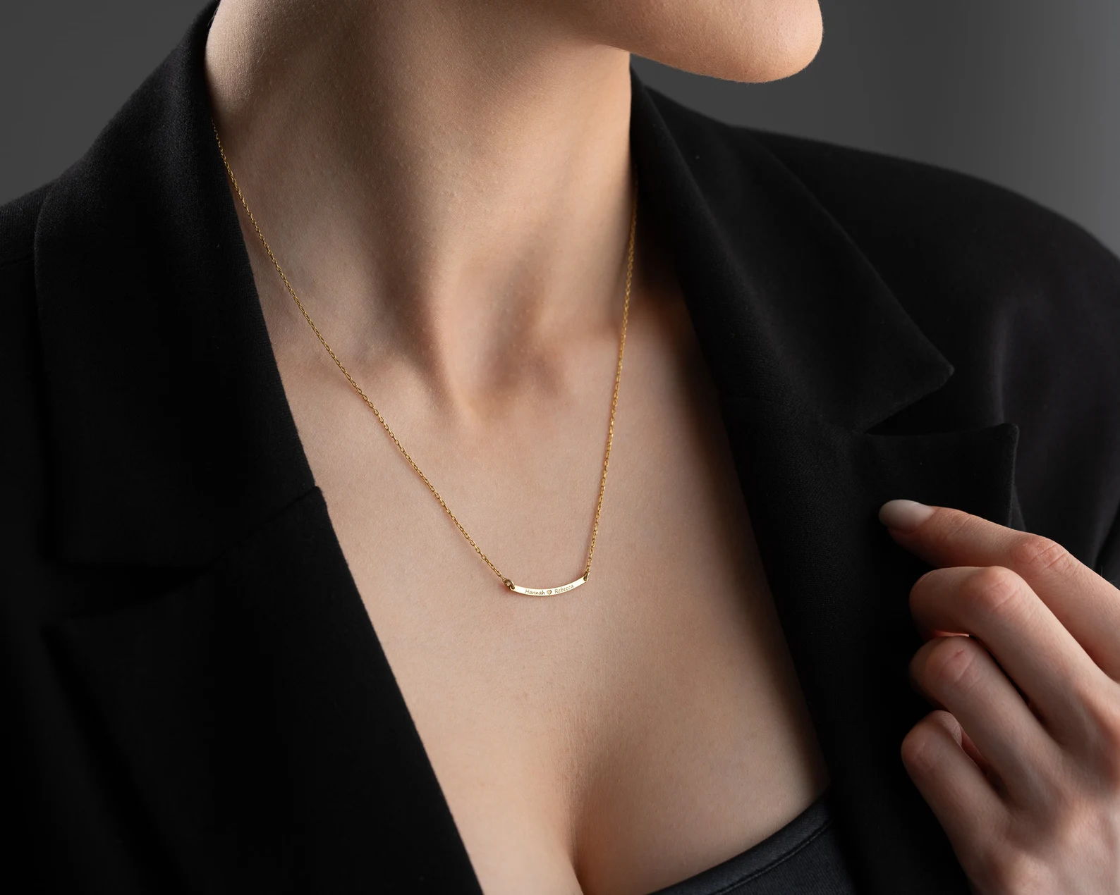 Curved Bar Necklace - CG4199S,CG4200S,CG4201S